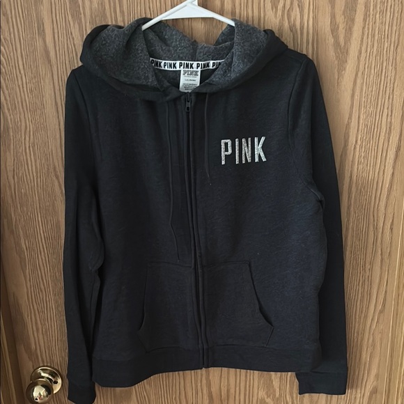 PINK Victoria's Secret Jackets & Blazers - Black PINK Hoodie